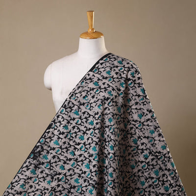 Black - kutch batik cotton fabric 96 - handcrafted