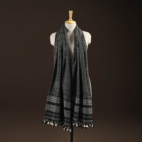 Kutch bhujodi handwoven merino wool shawl 111 - handcrafted