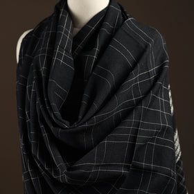 Kutch bhujodi handwoven merino wool shawl 114 - handcrafted