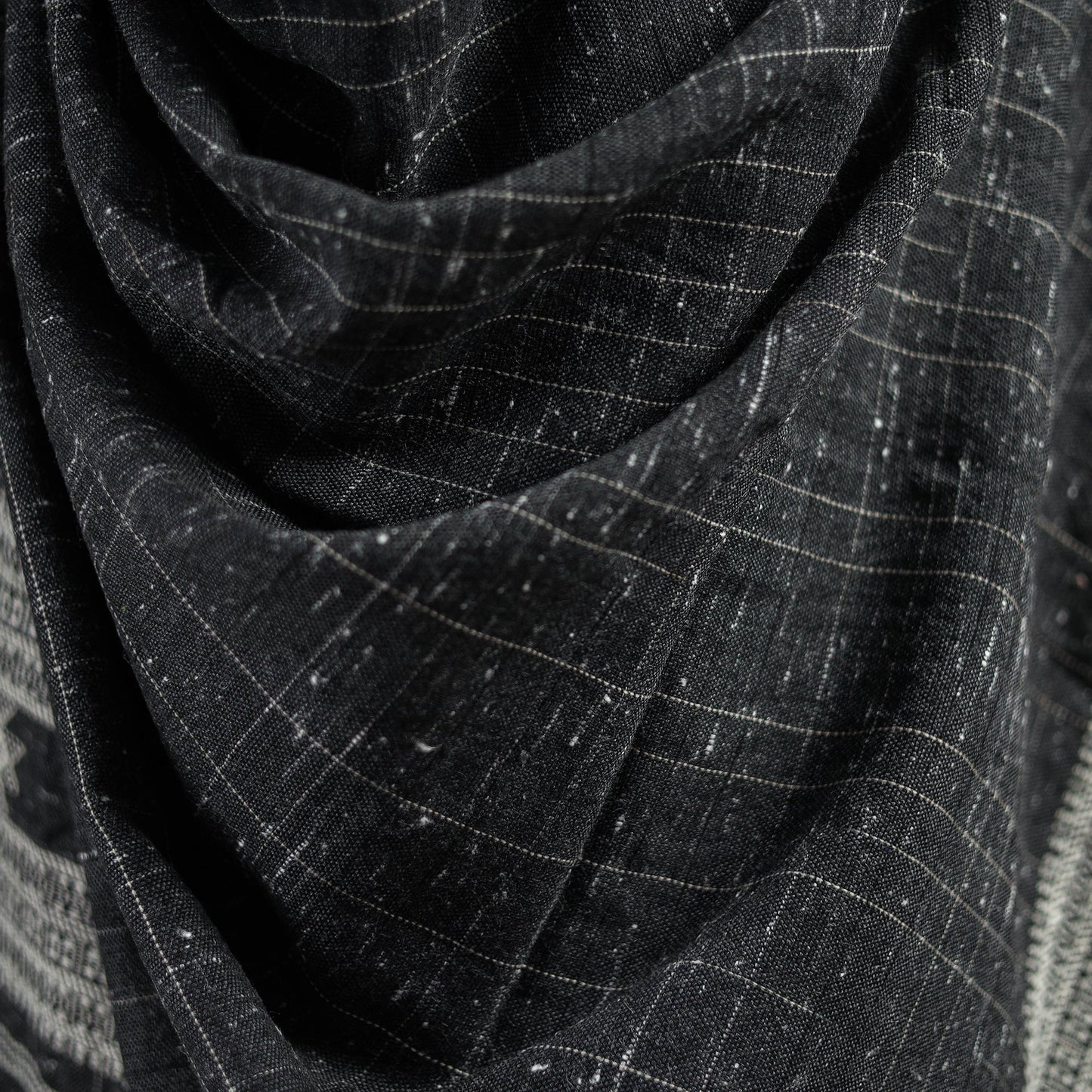 Kutch bhujodi handwoven merino wool shawl 154 - handcrafted