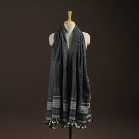 Kutch bhujodi handwoven merino wool shawl 162 - handcrafted