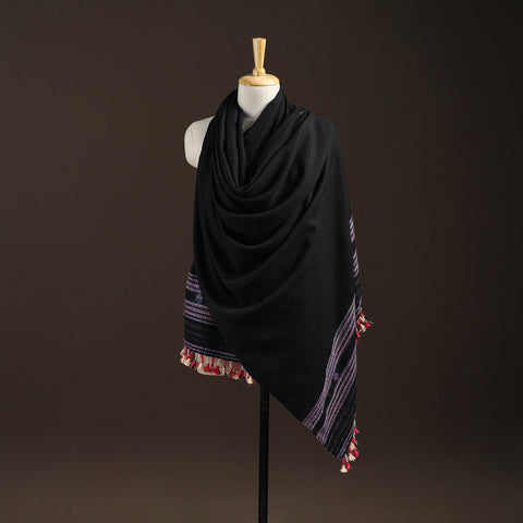 Kutch bhujodi handwoven merino wool shawl 227 - handcrafted