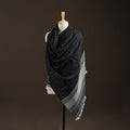 Kutch bhujodi handwoven merino wool shawl 228 - handcrafted