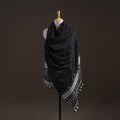 Kutch bhujodi handwoven merino wool shawl 35 - handcrafted