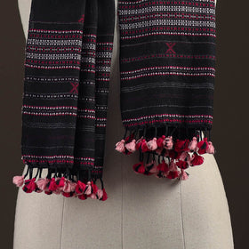 Kutch bhujodi handwoven merino wool stole 177 - handcrafted