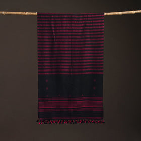 Kutch bhujodi handwoven merino wool stole 179 - handcrafted