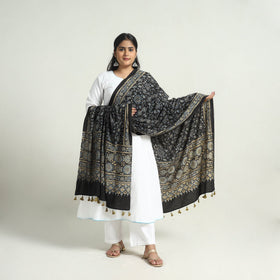 Buy Kutch Block Print Cotton Ajrakh Dupatta