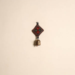 Kutch embroidery copper coated iron bell keychain 08