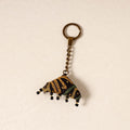 Black Kutch Embroidery Handmade Keychain 