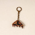 Black Kutch Embroidery Handmade Keychain 