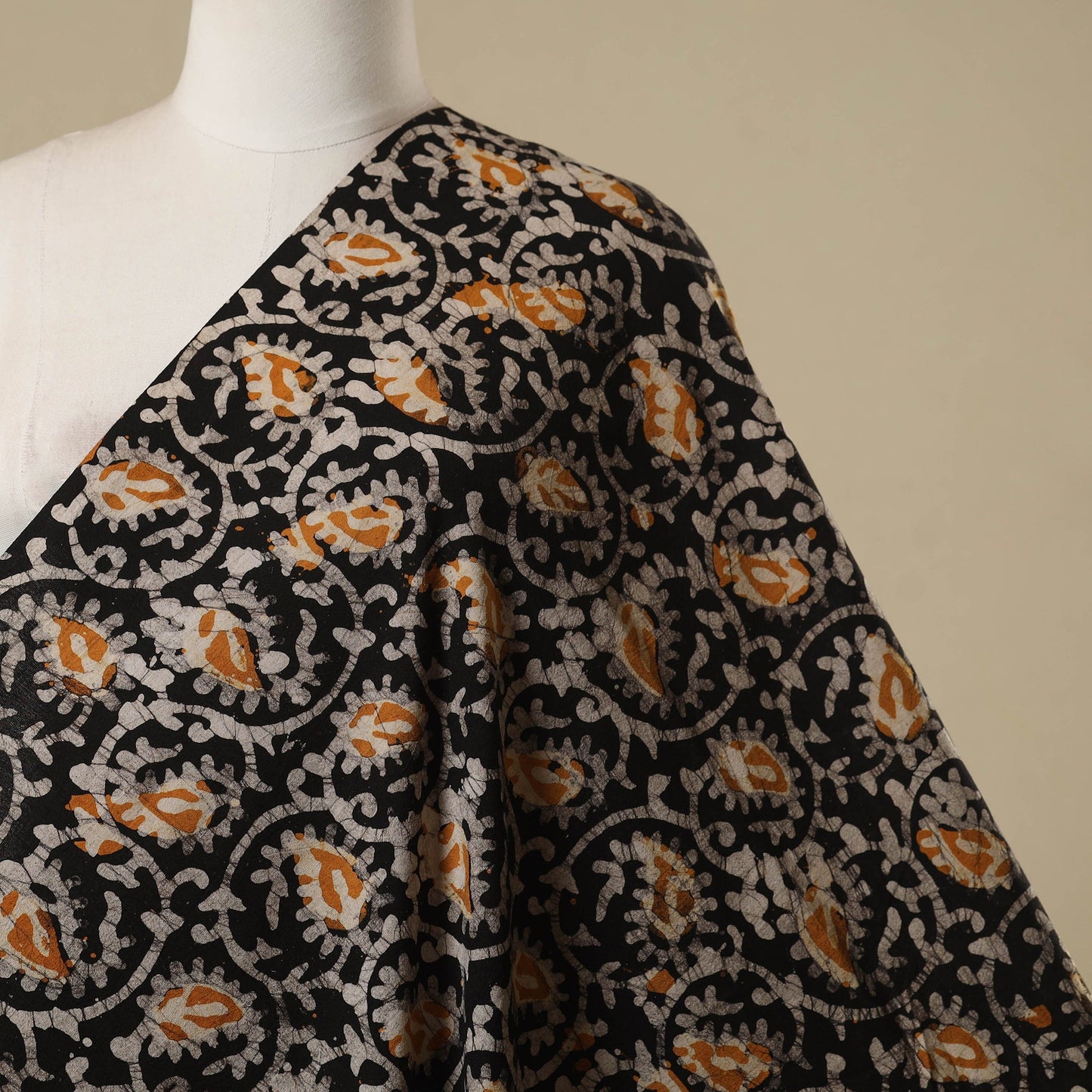 Kutch hand batik cotton fabric 01 - handcrafted