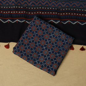 Kutch hand natural dyed 3pc unstitched dress material 24