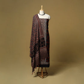 Kutch hand natural dyed 3pc unstitched dress material 22