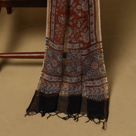 Kutch hand natural dyed kota doria cotton 3pc unstitched
