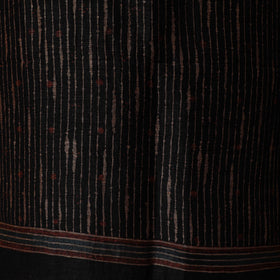 Kutch hand block ajrakh print natural dyed linen 2pc