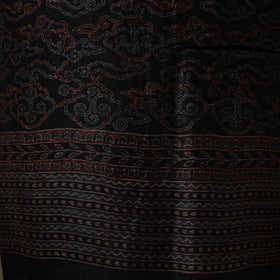 Kutch hand block ajrakh print natural dyed linen 2pc