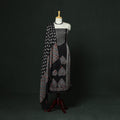 Kutch hand block ajrakh print natural dyed modal silk 2pc