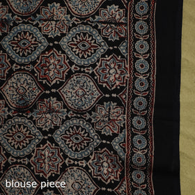 Kutch hand block print natural dyed pure mul cotton ajrakh