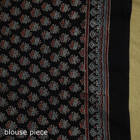 Kutch hand block print natural dyed pure mul cotton ajrakh