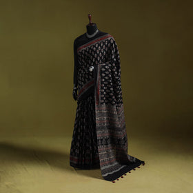 Kutch hand block print natural dyed pure mul cotton ajrakh