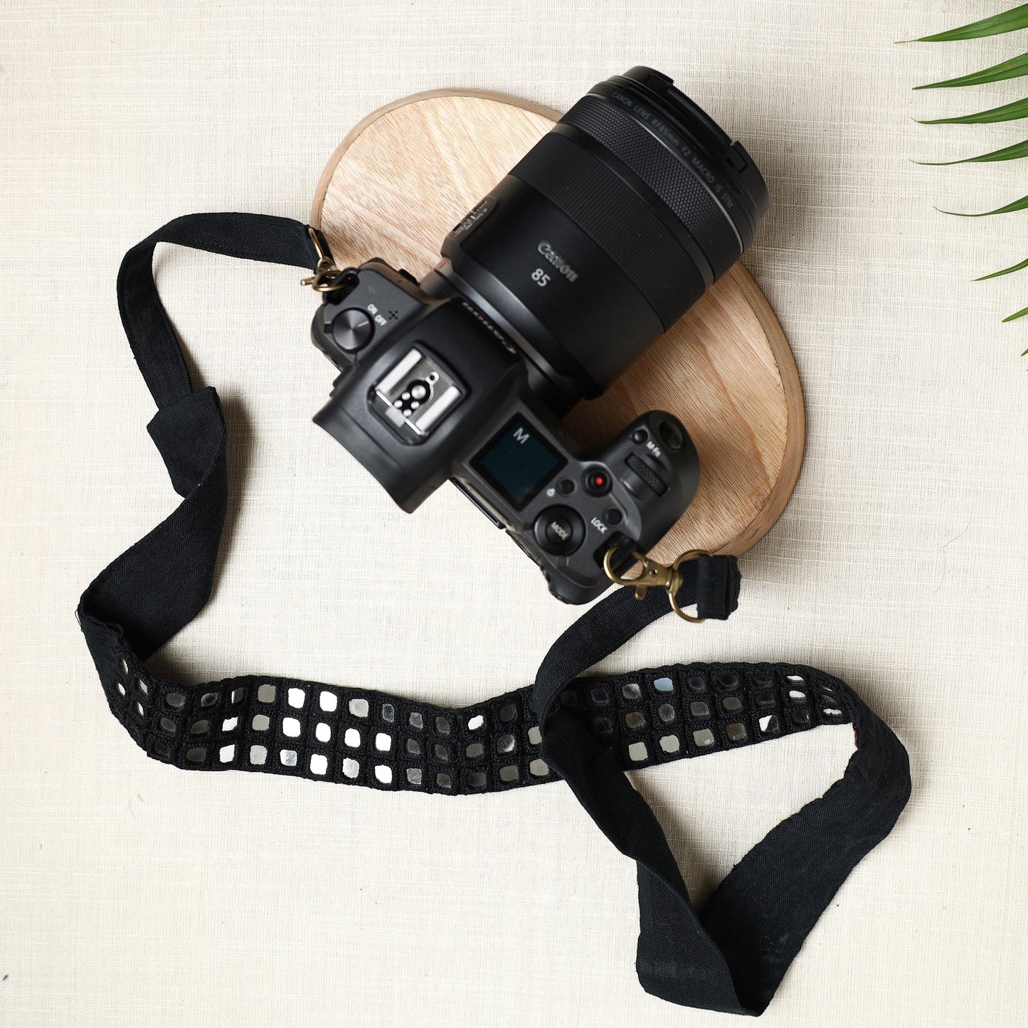 Mirror Work Kutchi Embroidery Fabric Camera Belt 