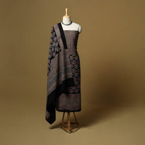 Kutch hand natural dyed cotton 2pc unstitched dress