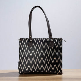 Black Kutch Handcrafted Cotton Running Sticth Shoulder Bag (Set of 2) 