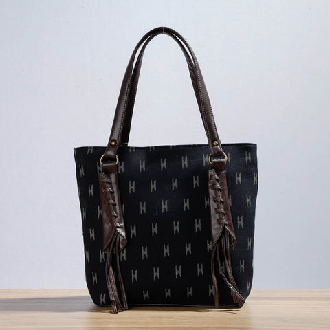 Black Kutch Handcrafted Cotton Shoulder Bag (Set of 2)