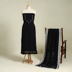 Buy Kutch Handloom Organic Kala Cotton Dress Material