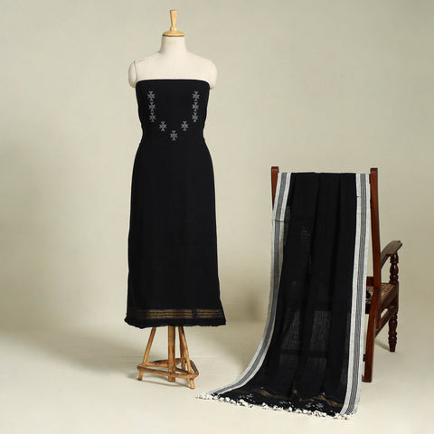 Buy Kutch Handloom Organic Kala Cotton Dress Material