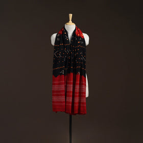 Kutch handwoven bandhani merino wool shawl 01 - handcrafted