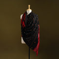 Kutch handwoven bandhani merino wool shawl 20 - handcrafted