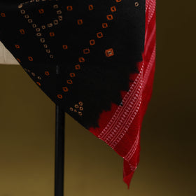 Kutch handwoven bandhani merino wool shawl 20 - handcrafted