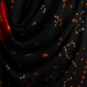 Kutch handwoven bandhani merino wool shawl 20 - handcrafted