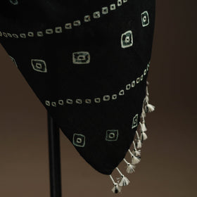 Kutch handwoven bandhani woolen shawl 71 - handcrafted