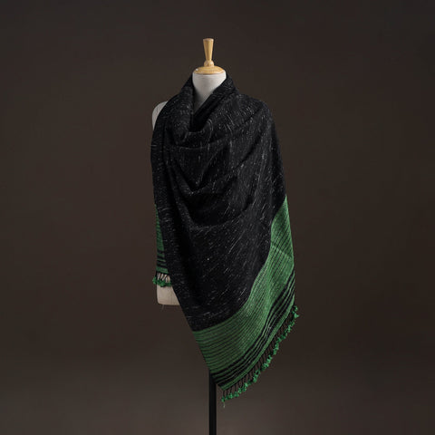 Kutch handwoven merino wool shawl 40 - handcrafted