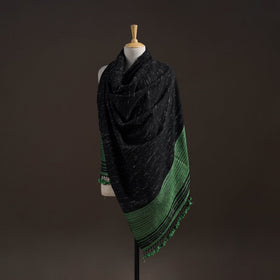 Kutch handwoven merino wool shawl 40 - handcrafted