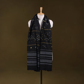 Kutch handwoven merino wool tie-dye bandhani shawl 16