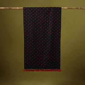 Kutch handwoven merino wool tie-dye bandhani stole 16