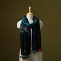 Kutch handwoven merino wool tie-dye bandhani stole 19