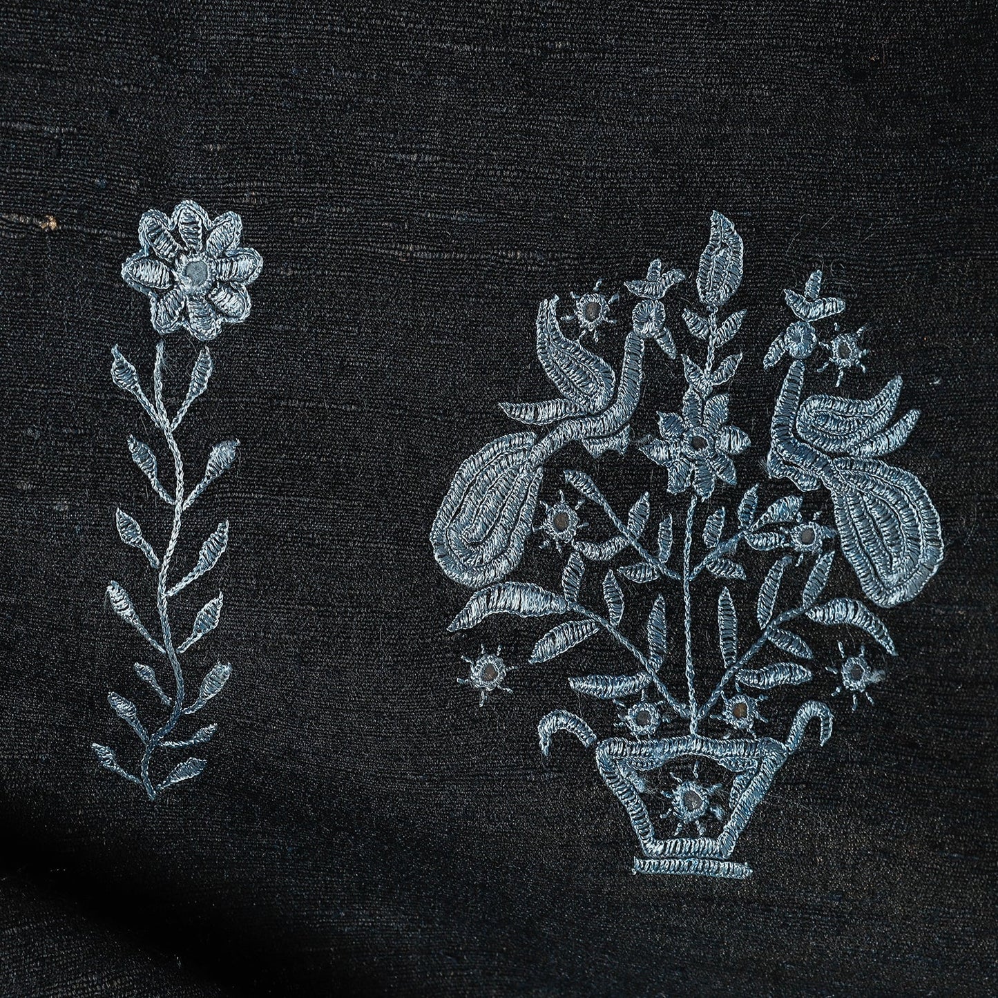 Buy Kutch Handwoven Clamp Dyed Shibori Silk x Merino Wool Shawl Online at iTokri.com