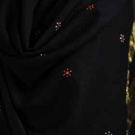 Kutch handwoven zari & mirror work acrylic wool shawl 28