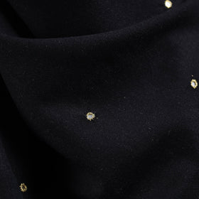 Kutch handwoven zari & mirror work acrylic wool shawl 63