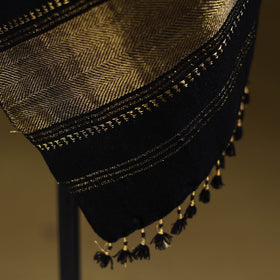 Kutch handwoven zari & mirror work acrylic wool shawl 63