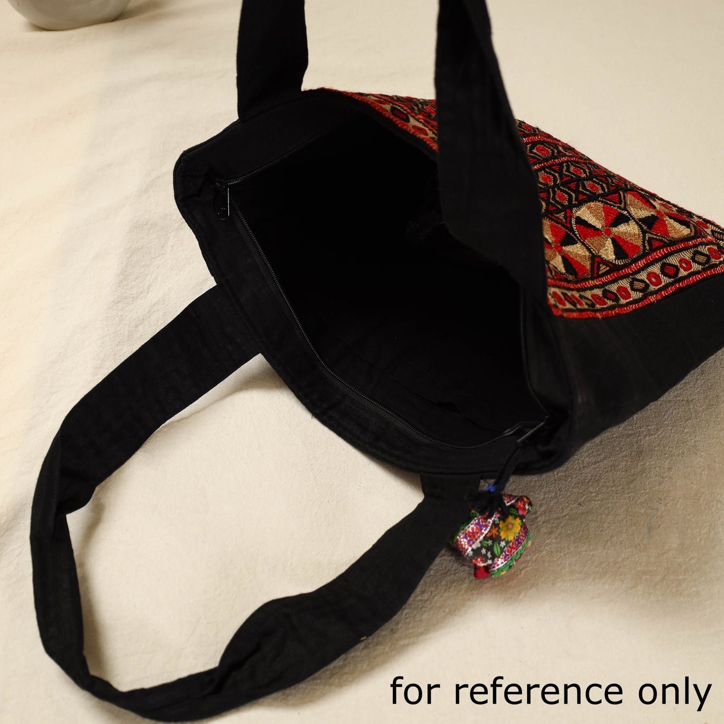Kutch jat hand embroidered tote bag 113 - handcrafted