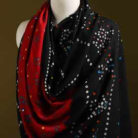 Kutch mirror work handwoven bandhani bagida merino wool