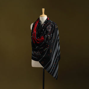 Kutch mirror work handwoven bandhani bagida merino wool