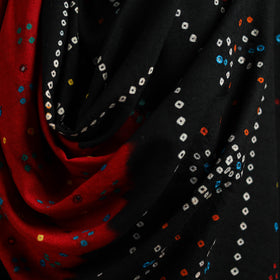 Kutch mirror work handwoven bandhani bagida merino wool