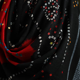 Kutch mirror work handwoven bandhani bagida merino wool
