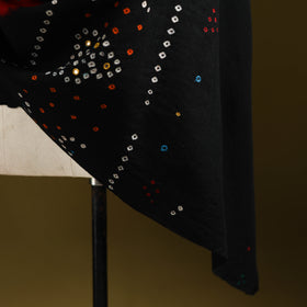 Kutch mirror work handwoven bandhani bagida merino wool